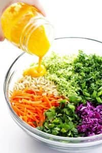 Detox Salad Recipe with Carrot Ginger Dressing