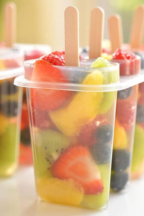 fruit salad ice pops